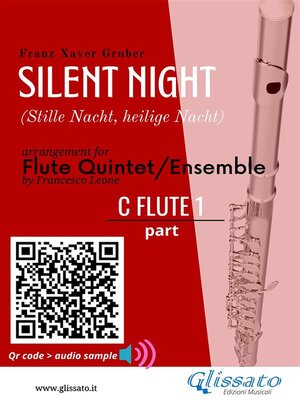 cover image of Flute 1 part of "Silent Night" for Flute Quintet/Ensemble